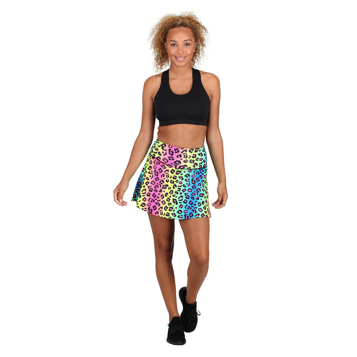 Neon leopard print skirt online