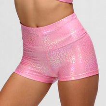  Pink Foil Leopard TikiBooty Shorts