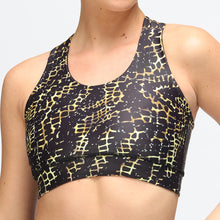  Golden Croc Cross Back Bra