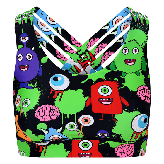 Ghastly Goo Cross Back Bra Halloween