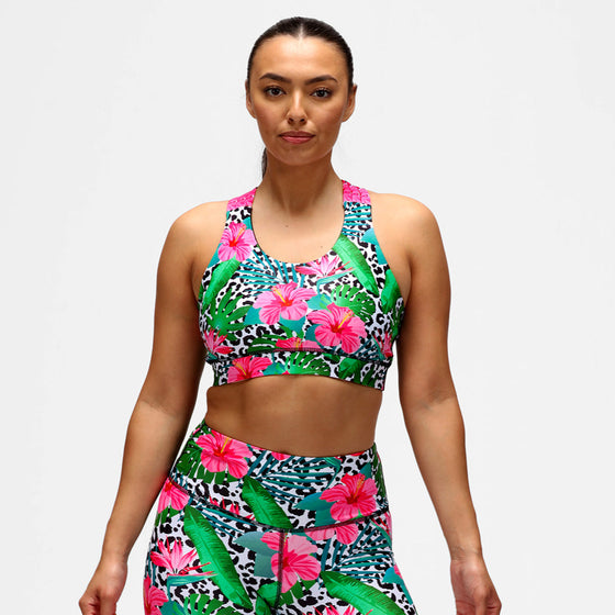 Hibiscus Cross Back Bra