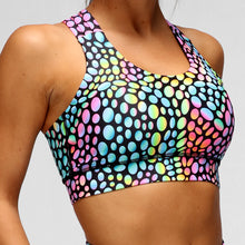  Warped Dots Cross Back Bra