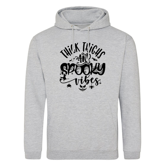 Thick Thighs Spooky Vibes Halloween Hoodie