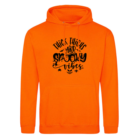Thick Thighs Spooky Vibes Halloween Hoodie