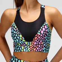  Warped Dots Mesh Bra