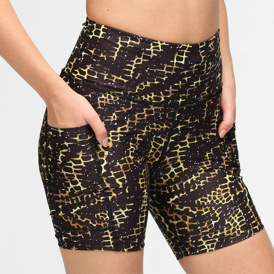 Golden Croc Running Shorts