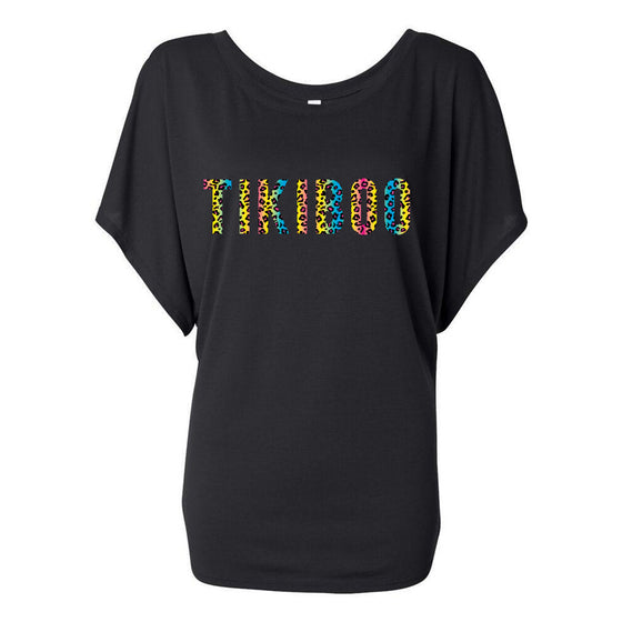 Tikiboo Neon Leopard Slouch T-Shirt