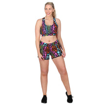  Neon Stars Loose Fit Workout Shorts