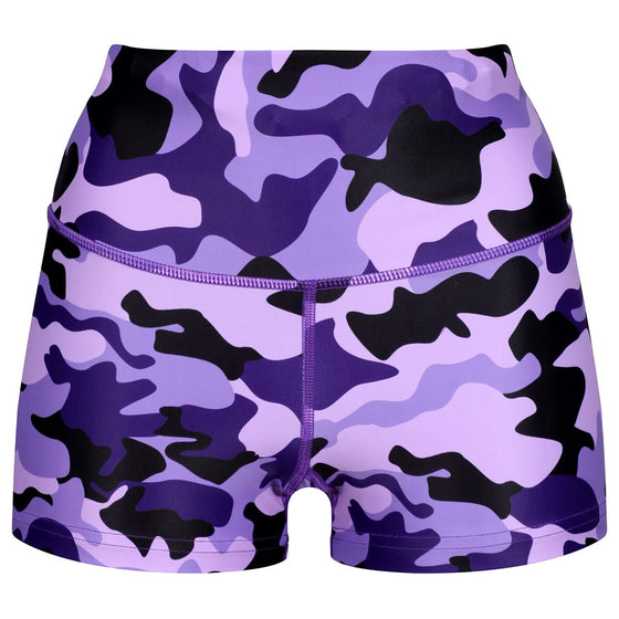 Blackberry Camo TikiBooty Shorts