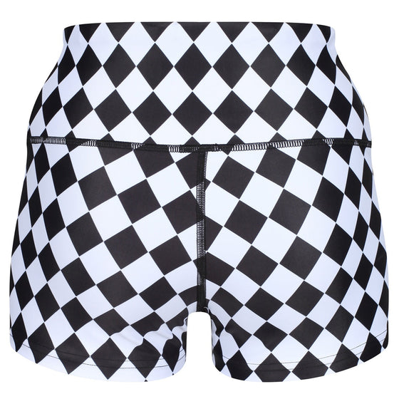 Tikiboo Checkmate TikiBooty Short LYCRA - Back Product View