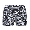 Monochrome Ripple TikiBooty Shorts