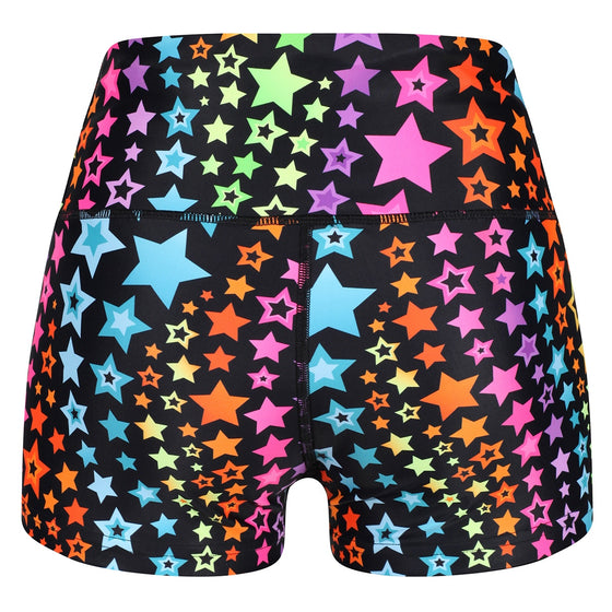 Neon Stars TikiBooty Shorts