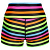 Neon Stripes TikiBooty Shorts