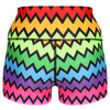Tikiboo Neon Zigzag Booty Short LYCRA - Back Product View