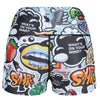 Tikiboo Old Skool Graffiti Short LYCRA - Back Product View