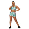 Tikiboo Tropical Botanics TikiBooty Short LYCRA Pants - Front Model View