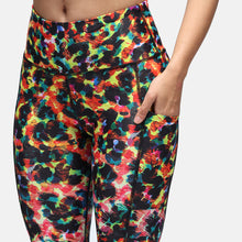  Green Brushed Leopard Capri With Pockets