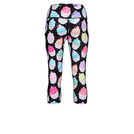 Tikiboo Cupcakes Cropped Tights - Back Product View