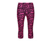 Neon Pink Maze Capri