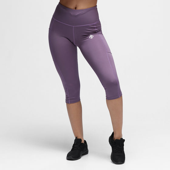 Lavender Diamond Luxe Capri With Pockets