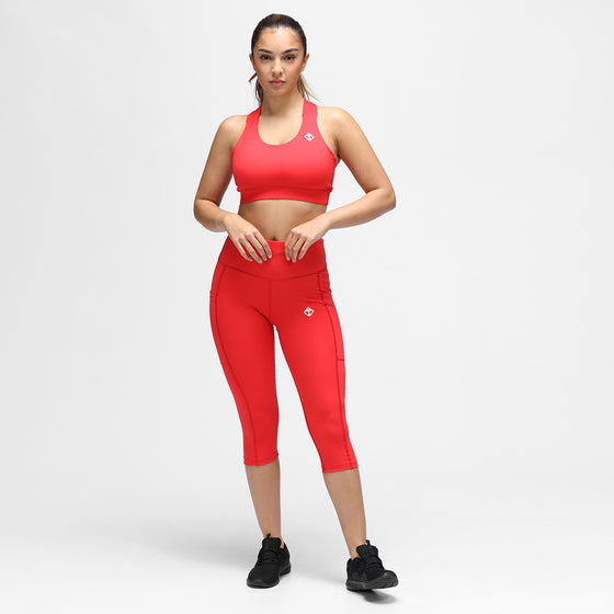 Scarlet Diamond Luxe Capri With Pockets