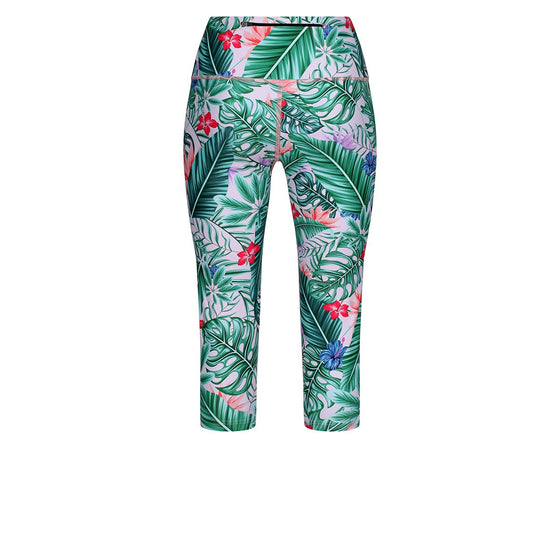 Tikiboo Tropical Botanics Cropped Tights - Back Product View