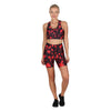 Tikiboo Blood Splatter Cross Back Crop Top - Front Model View