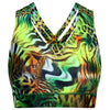 Jungle Patchwork Cross Back Bra