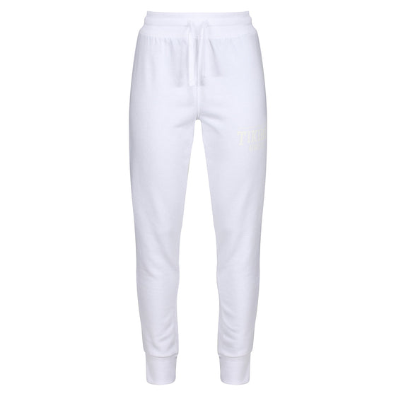 Tikiboo White Athletics Joggers - Front Product View
