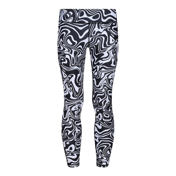 Monochrome Ripple Kids Leggings