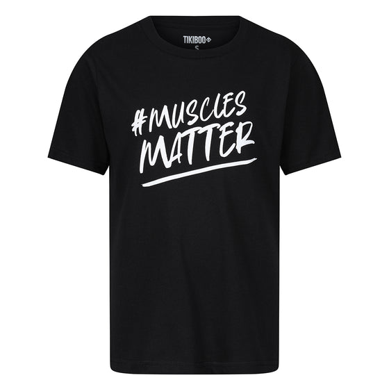 MDUK #Musclesmatter Kids T-shirt Black