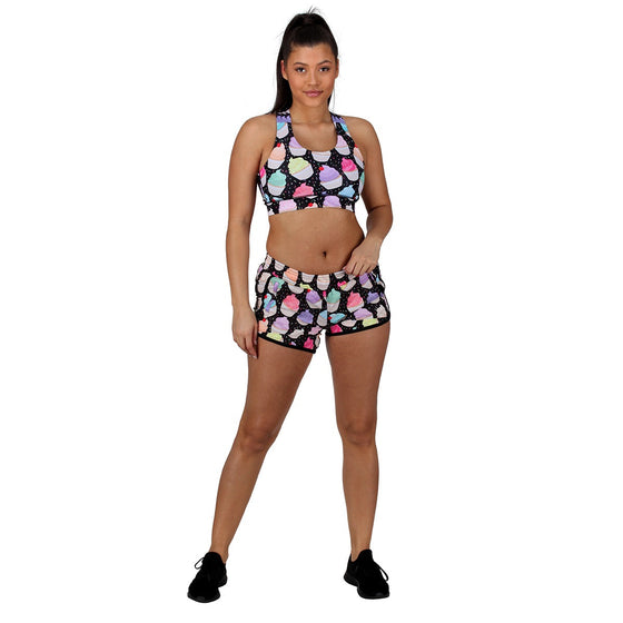 Cupcakes Loose Fit Workout Shorts
