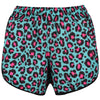 Minty Leopard Loose Fit Workout Shorts