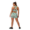 Tikiboo Tropical Botanics Loose Fit Exercise Shorts - Back Model View