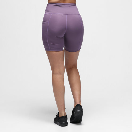 Lavender Diamond Luxe Running Shorts With Pockets