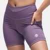 Lavender Diamond Luxe Running Shorts With Pockets