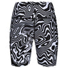 Monochrome Ripple Running Shorts With Pockets