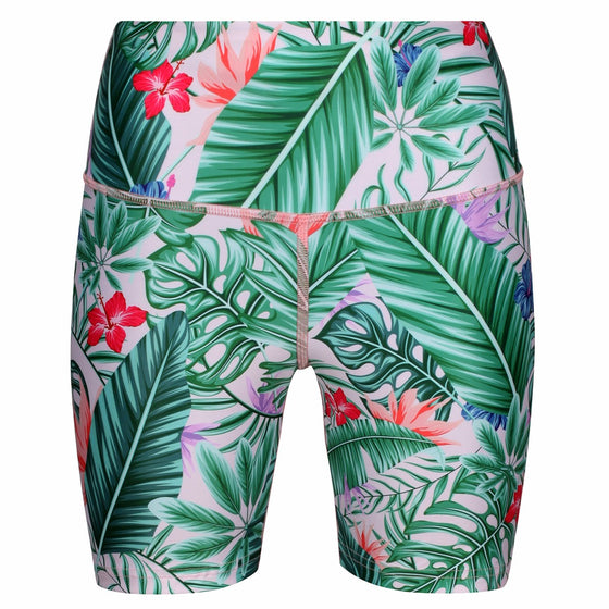 Tikiboo Tropical Botanics Running Shorts - Front Product View
