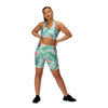 Tikiboo Tropical Botanics Running Short LYCRA Pants - Front Model View