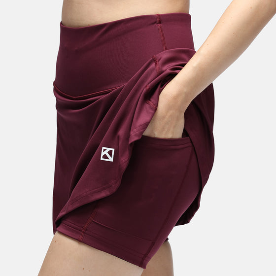 Claret Diamond Luxe Skort