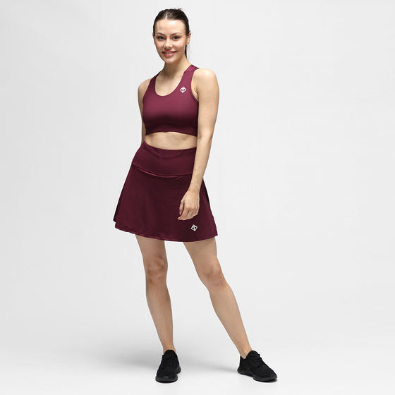Claret Diamond Luxe Skort