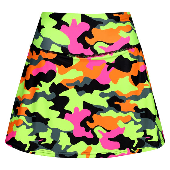 Fruit Salad Camo Skort