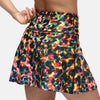 Green Brushed Leopard Skort