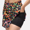 Green Brushed Leopard Skort