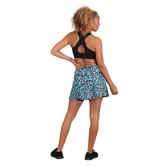 Minty Leopard Skort
