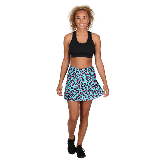 Minty Leopard Skort