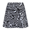 Monochrome Ripple Skort