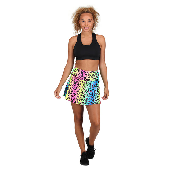 Neon Leopard Skort