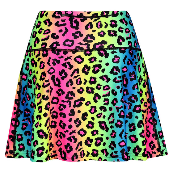 Neon Leopard Skort