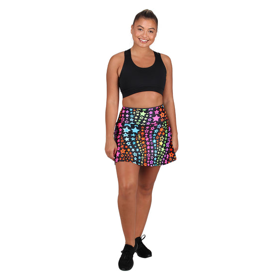Neon Stars Skort